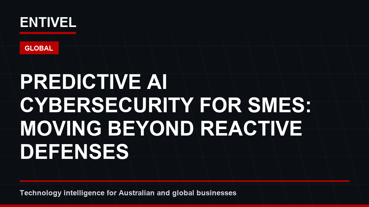 Predictive AI Cybersecurity for SMEs: Moving Beyond Reactive Defenses