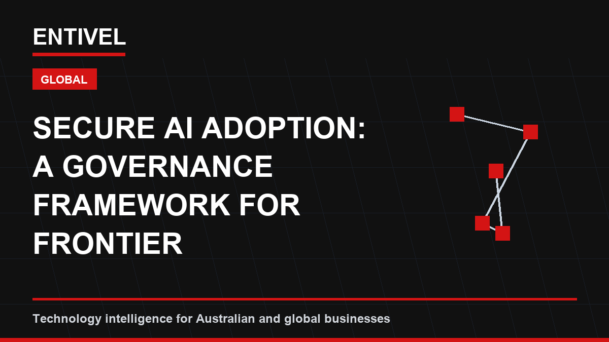 Secure AI Adoption: A Governance Framework for Frontier Autonomous Agents