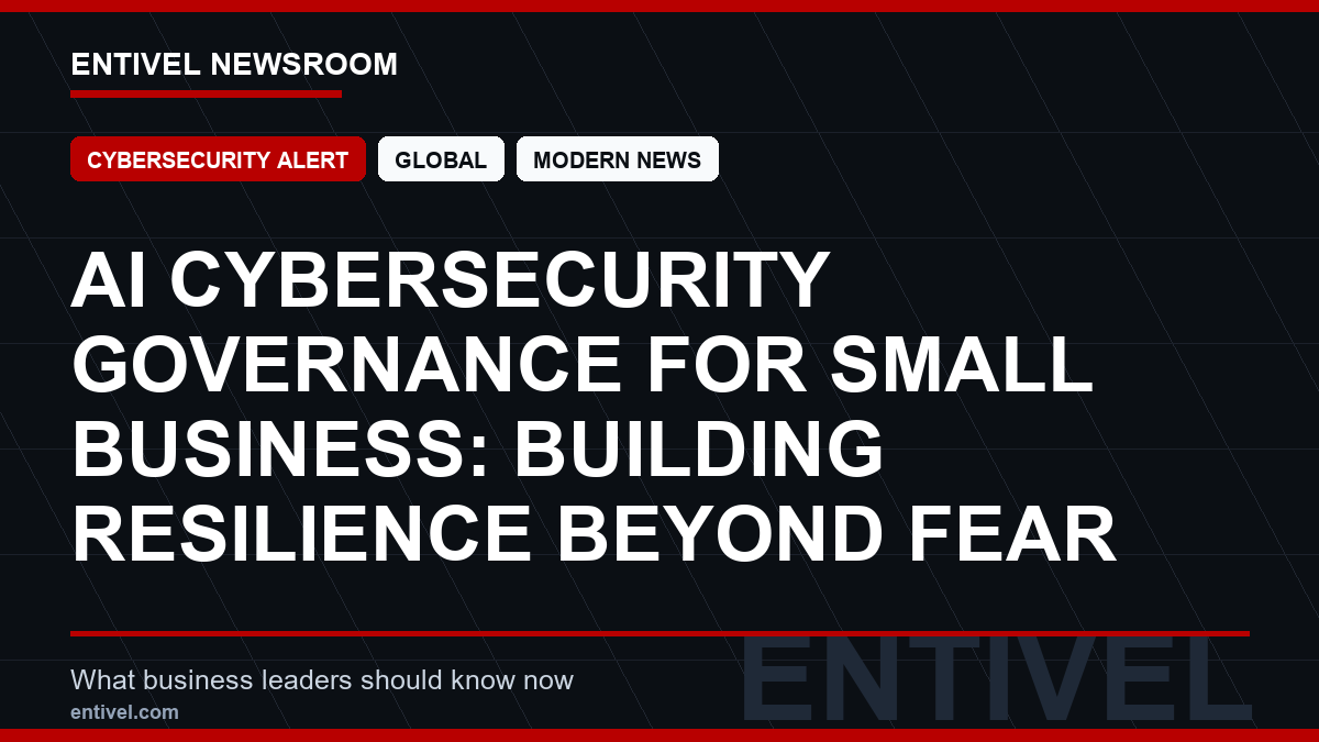 AI Cybersecurity Governance for Small Business: Building Resilience Beyond Fear