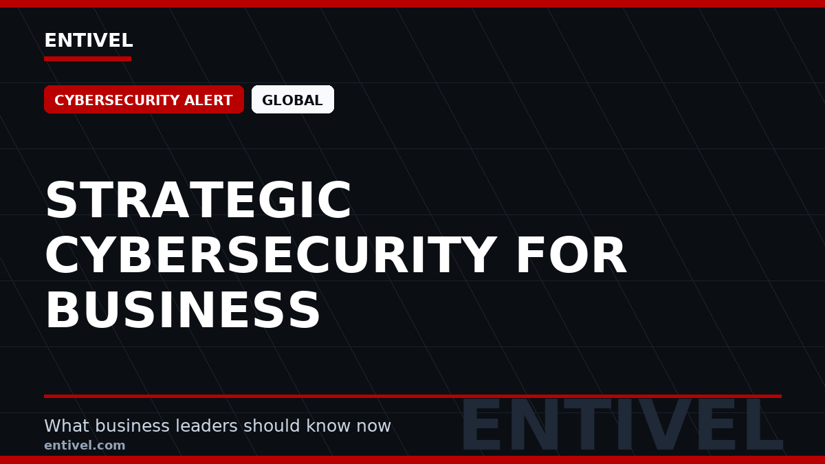 Strategic Cybersecurity for Business: A Playbook for Resilience in Uncertain Times