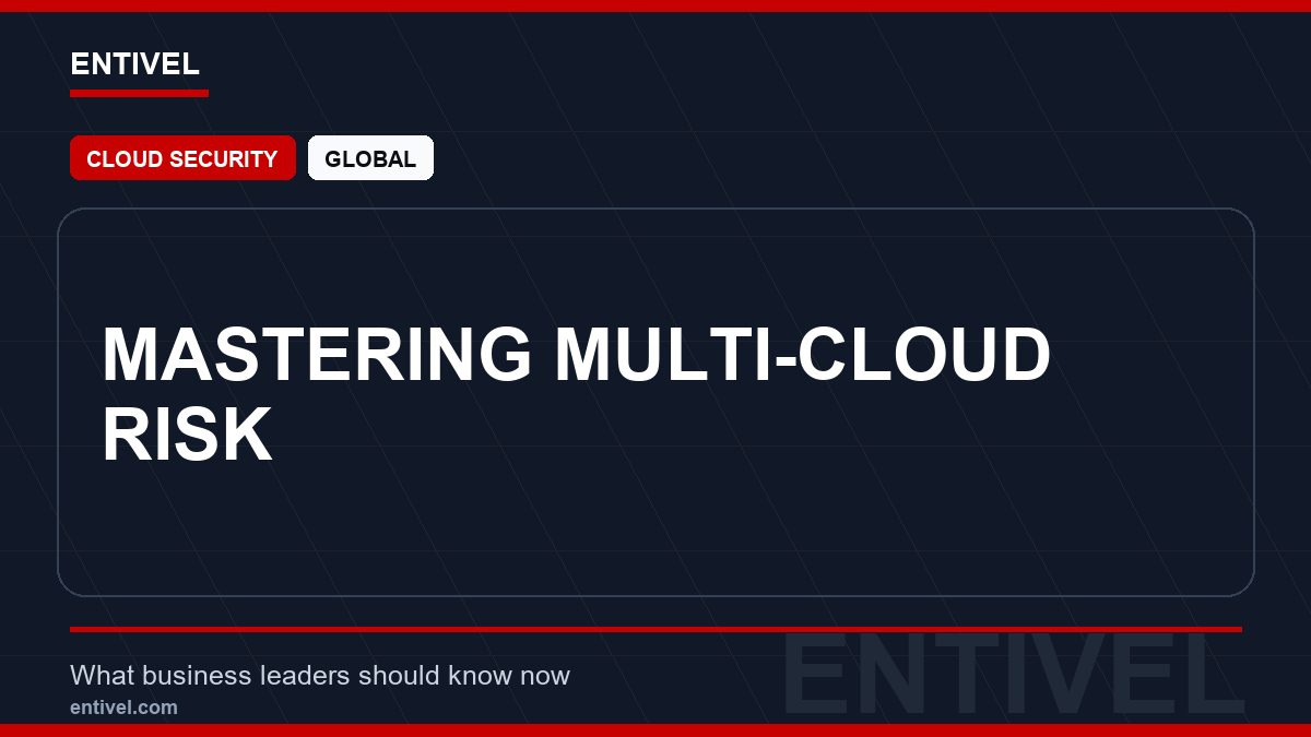 ENTIVEL news thumbnail: Mastering Multi-Cloud Risk, focused on what global business and technology leaders should understand about modern news typography for cloud security.