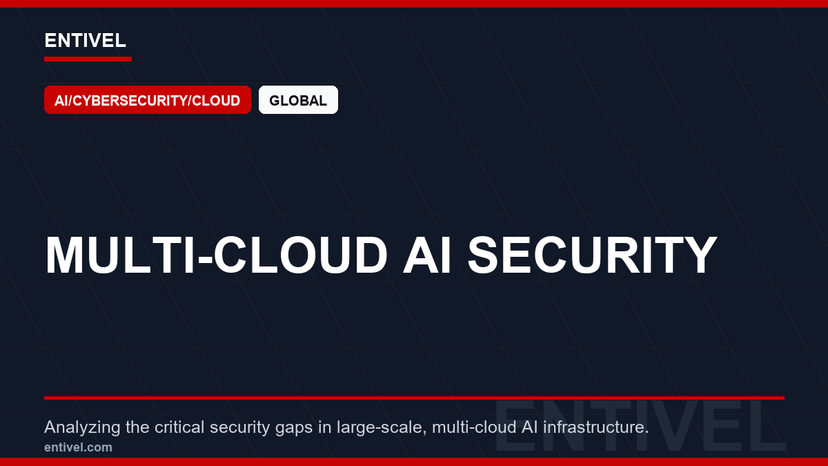 ENTIVEL news thumbnail: Multi-Cloud AI Security, focused on what business decision makers should understand about text-only modern editorial thumbnail.